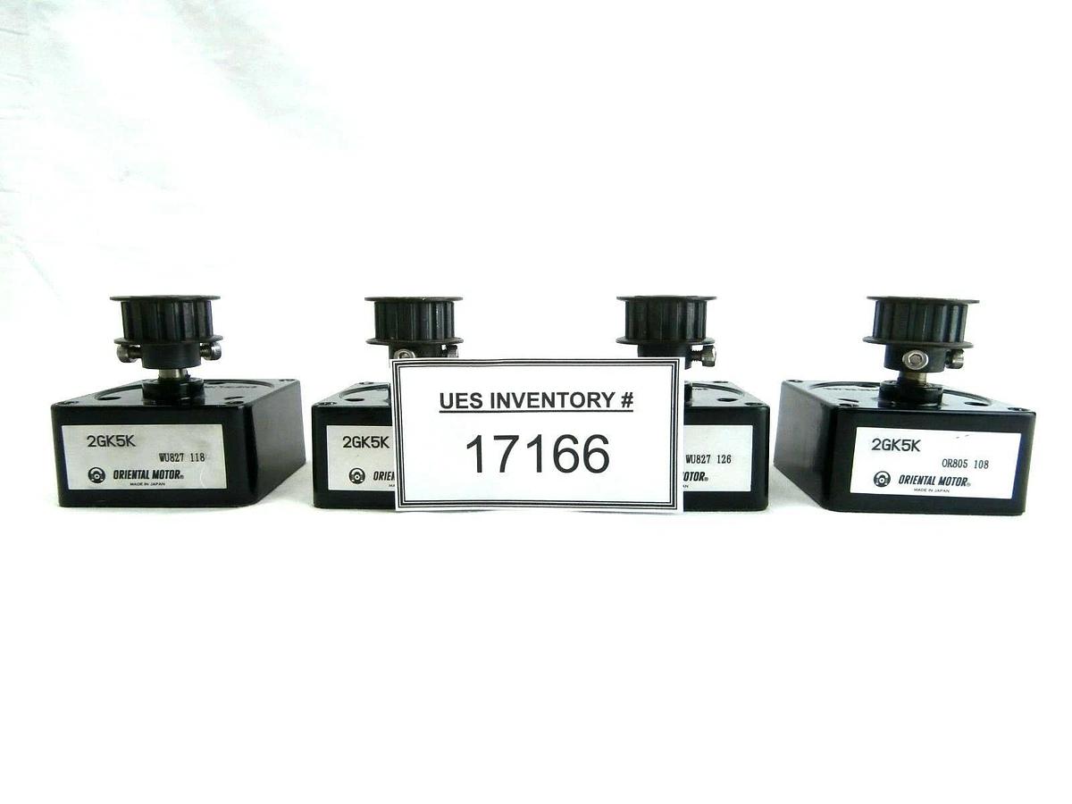 Used Oriental Motor 2GK5K Gear Head Reducer Reseller Lot of 4 Used Working