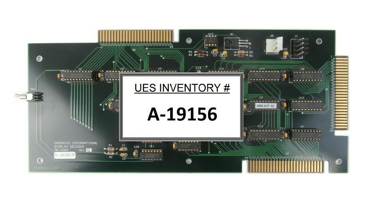 Used GaSonics 90-26090038 Display Decoder PCB A89-005-01 Aura A-2000LL Working Spare