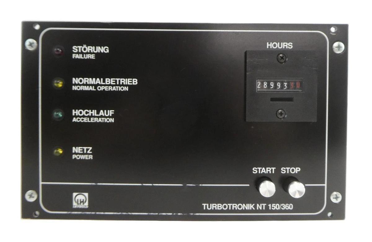 Used TURBOTRONIK NT 150/360 Leybold 85472-5 Turbomolecular Pump Controller Turbo