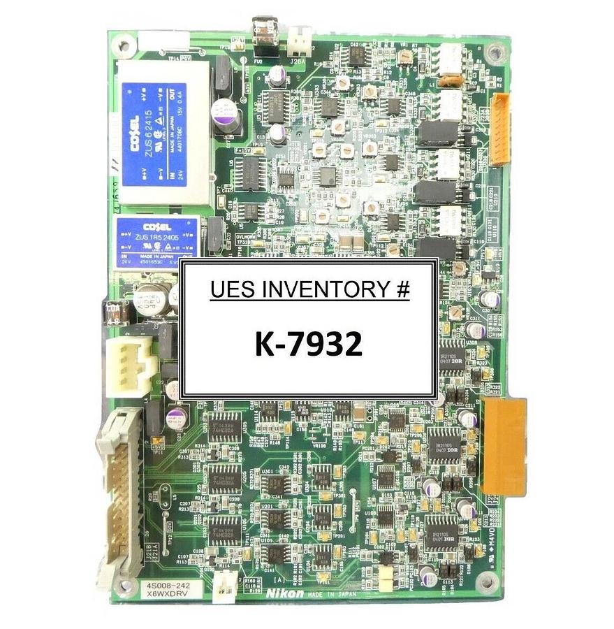Used Nikon 4S008-242 Driver X6WXDRV PCB NSR Series System Chipped Plastic Working
