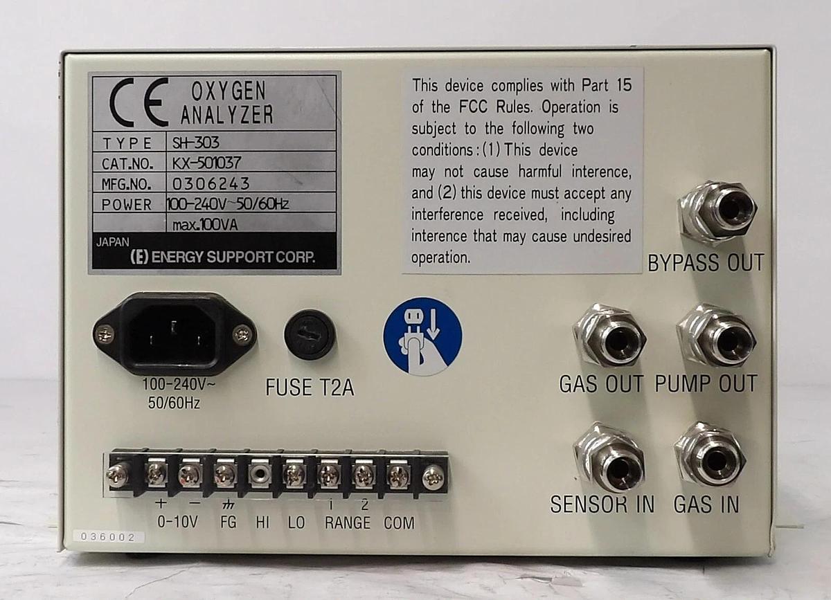 Used Energy Support SH-303 Oxygen Analyzer Module KX-501037 Working Surplus