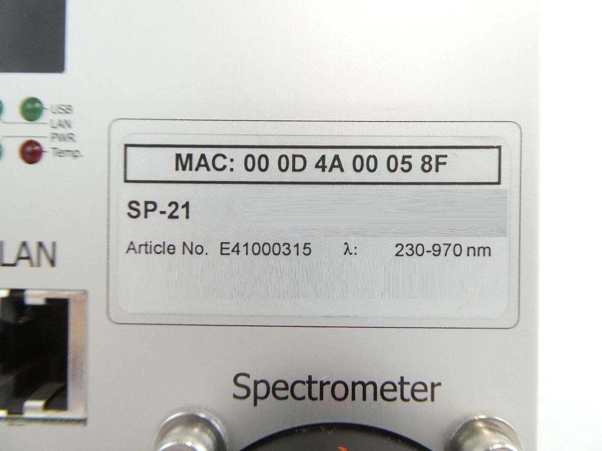 Used NXT E41000315 Industrial Grade Spectrometer Unit SP-21 PCB Card Working