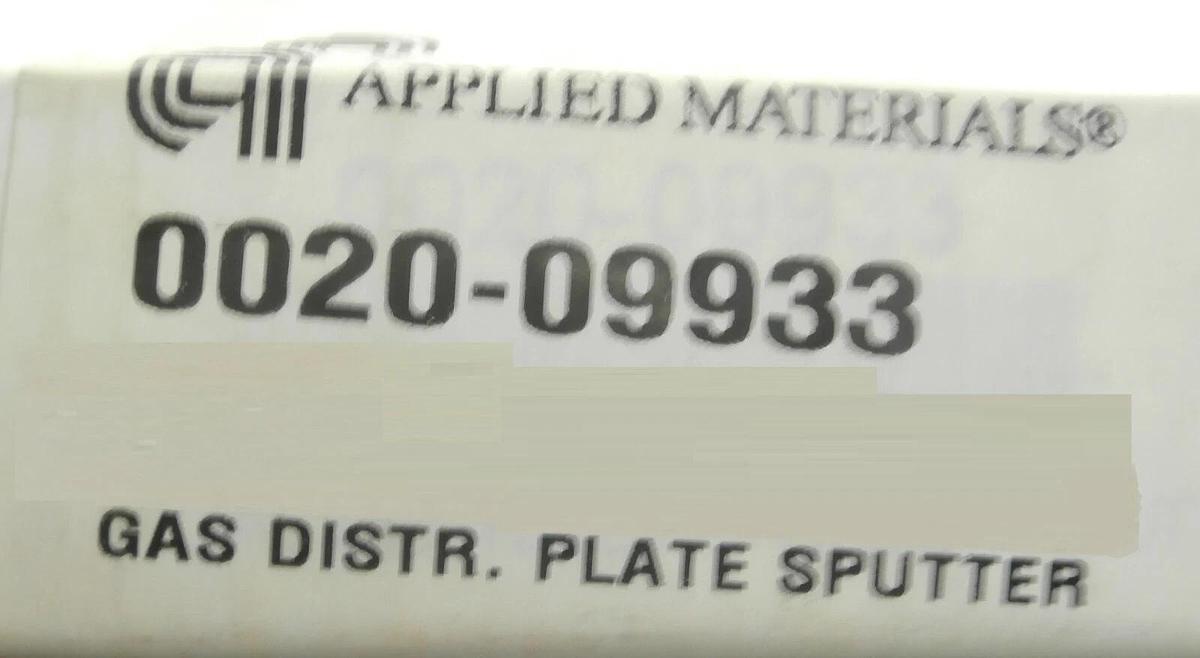 AMAT Applied Materials 0020-09933 Gas Distribution Sputter Plate New Surplus