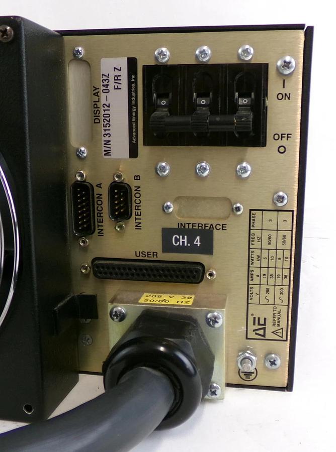 Used MDX 10K AE Advanced Energy 3152012-043 Slave DC Power Supply Working Surplus