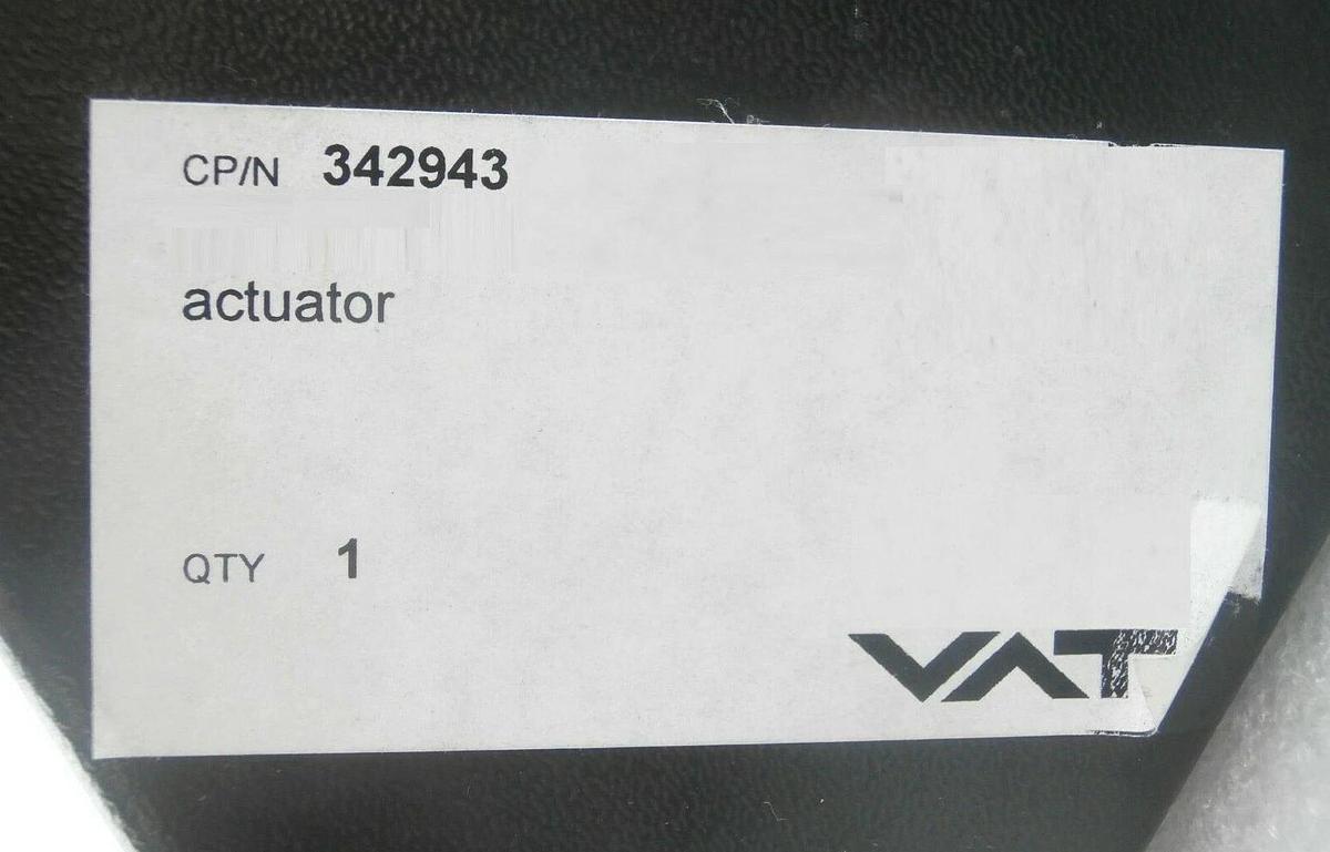 Used VAT 342943 Pendulum Gate Valve Actuator Assembly PCB 238096C Working Surplus