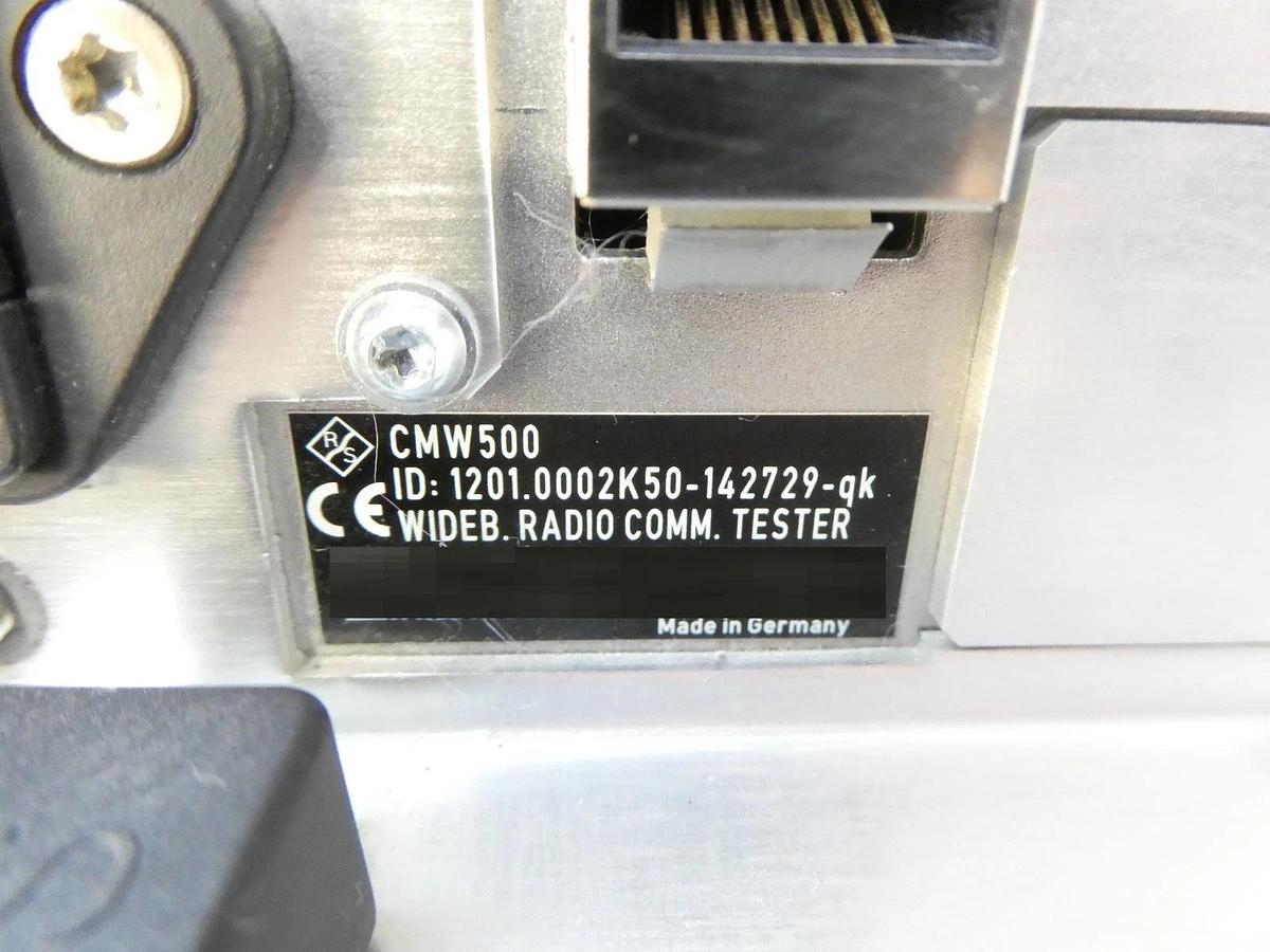 Used Rohde & Schwarz 1201.0002K50 Wideband Radio Comm Tester CMW 500 V 3.5.10