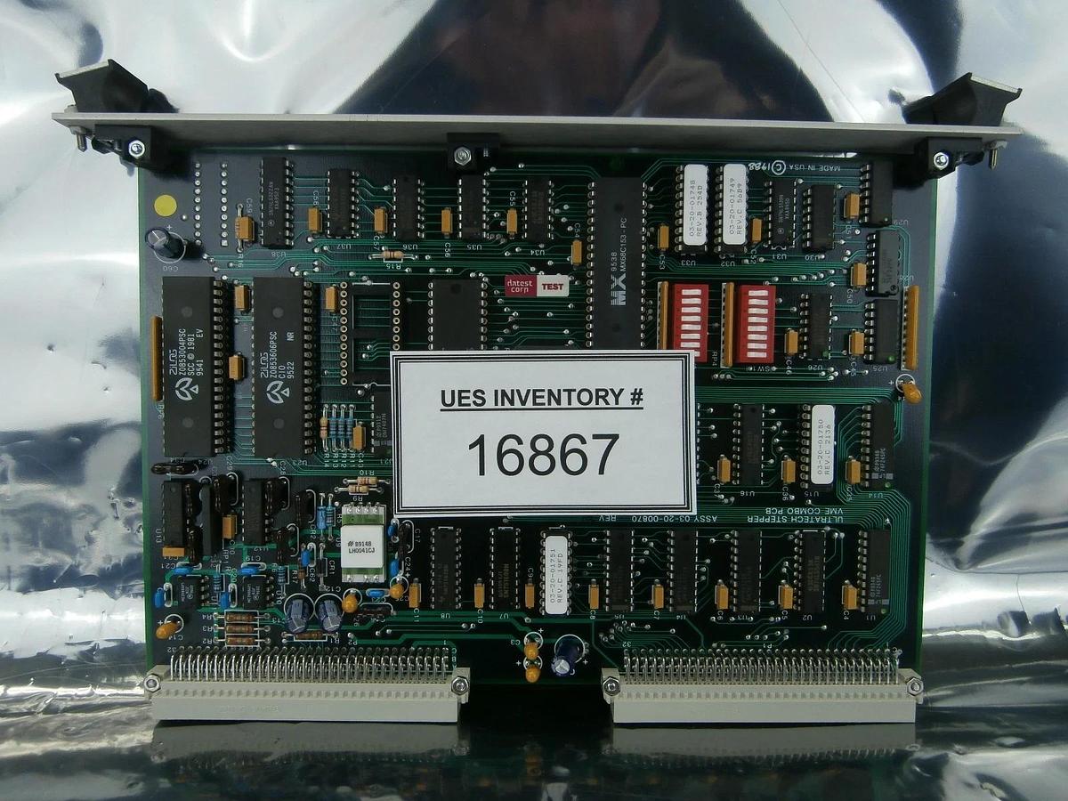 Used Ultratech Stepper 03-20-00870 VME Combo PCB Card Rev. B1 4700 Titan Used Working