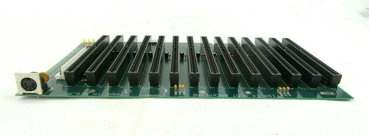 Used Plasma-Therm 9011 ISA 14 Slot Backplane Board PCB 11911411 Clusterlock Spare