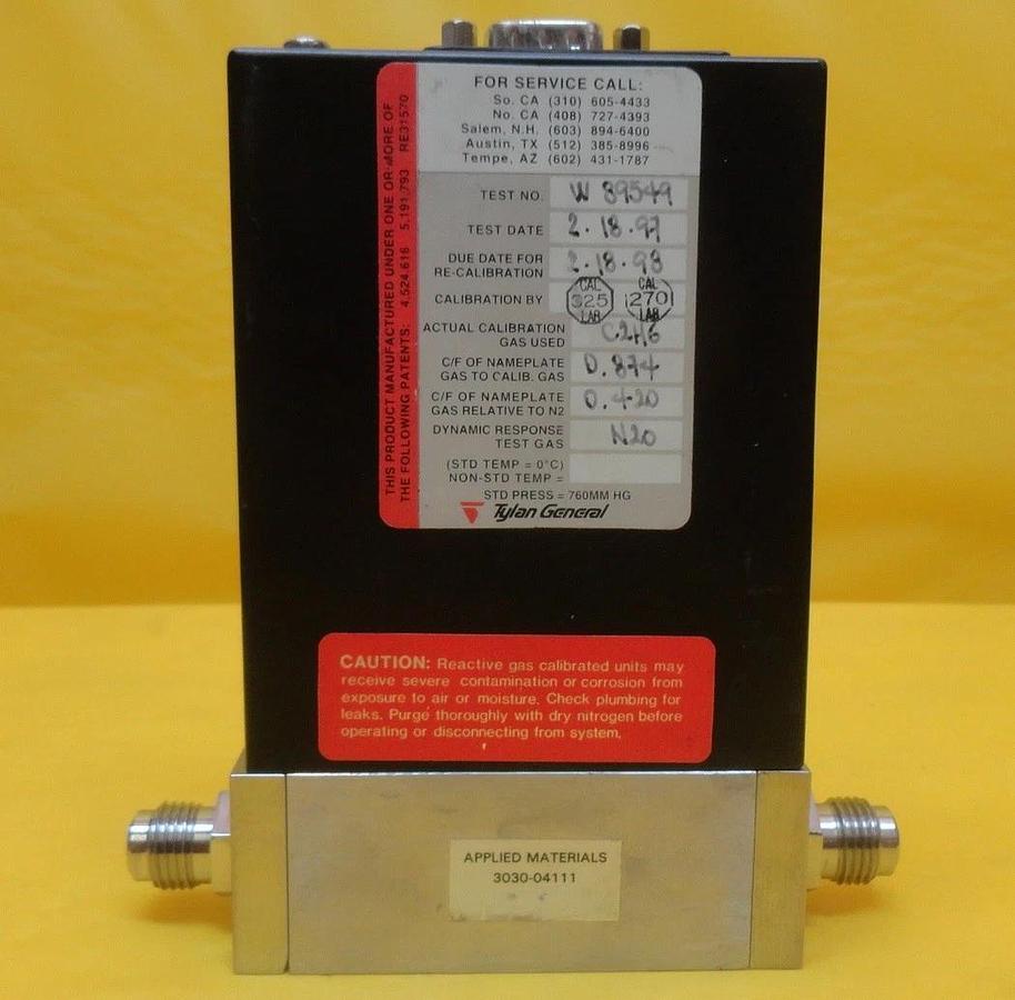 Used Tylan FC-2952MEP5-T Mass Flow Controller AMAT 3030-04111 50SCCM CF4 Used Working