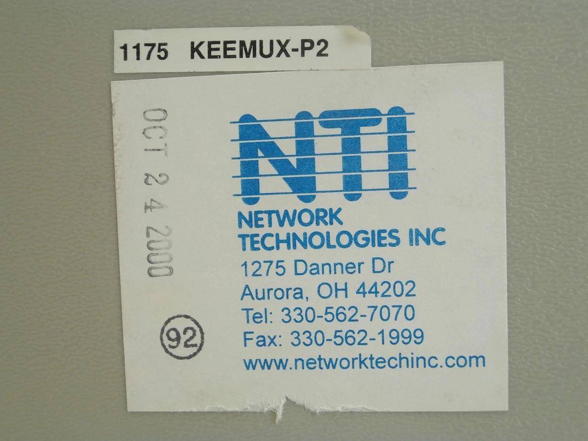 Used NTI Network Technologies KEEMUX-P2 2-port Video Switching KVM Splitter Used