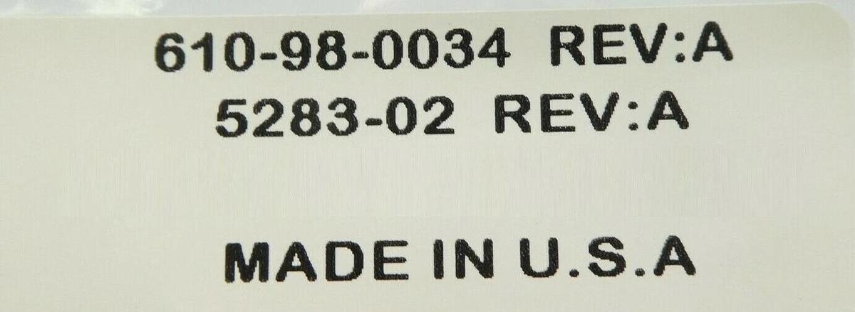Novellus 610-98-0034 Pneumatics Retrofit Kit 5283-02 17-10619-00 New Surplus