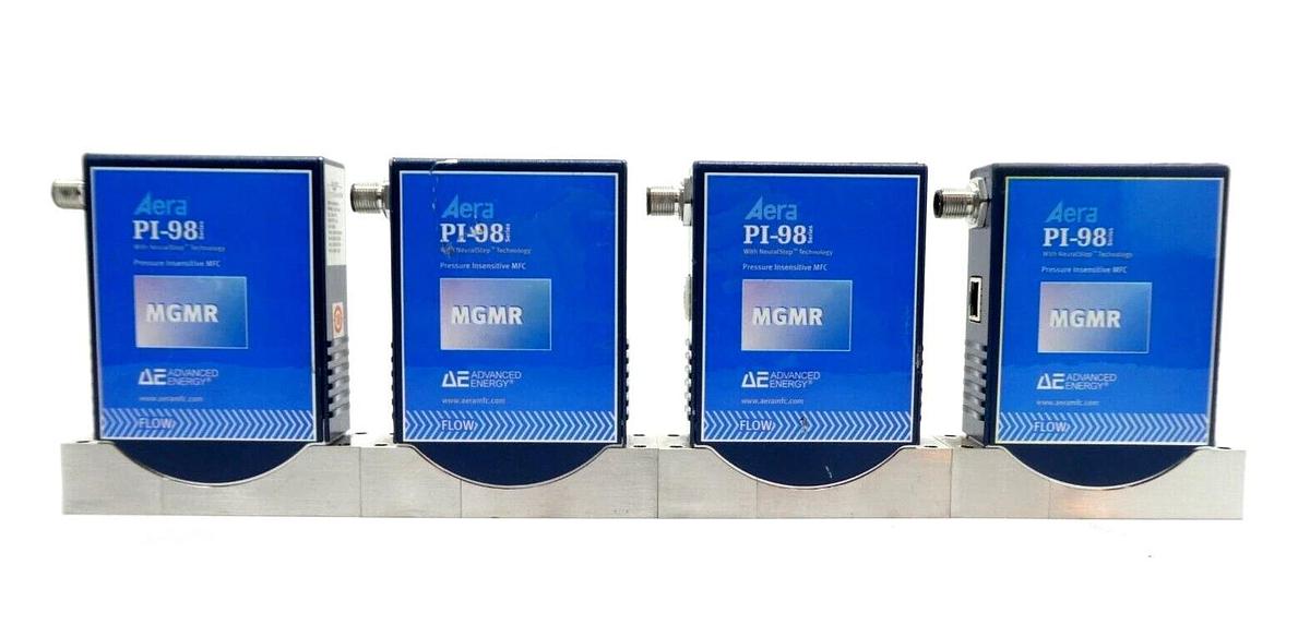 Used Aera PI-98 Series Mass Flow Controller MFC PI-98 PI-980 PI-982 Lot of 8 Working