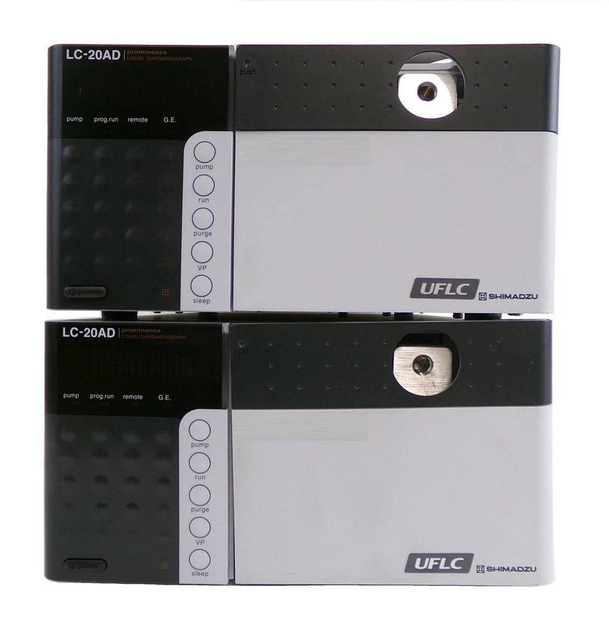 Used Shimadzu 228-45000-32 Liquid Chromatograph LC-20AD V1.11 Lot of 2 Surplus Spare