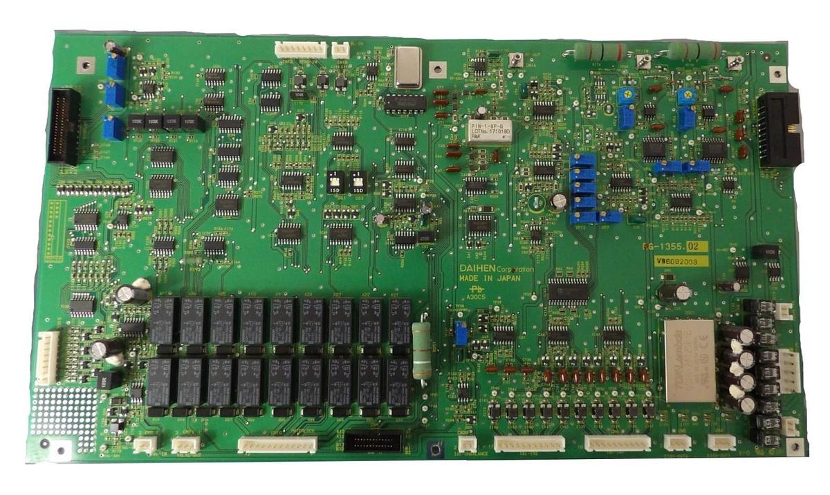 Used Daihen RG-1355.02 RF Generator Interface PCB Working Surplus