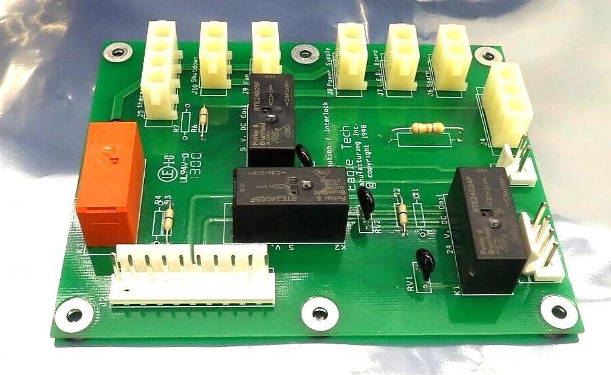Used Eagle Tech Distribution and Interlock PCB Reseller Lot of 2 Working Surplus