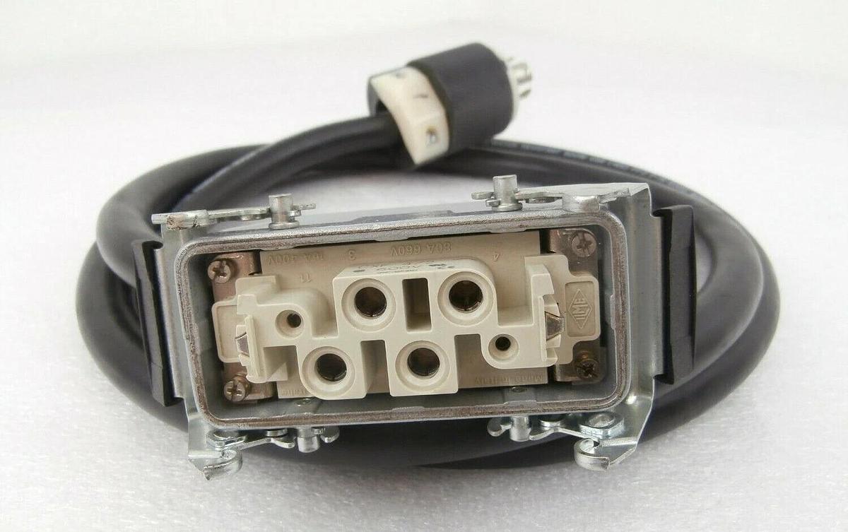 Used Edwards E21909516 iQDP Power Plug with 6 Foot Cable 1.8M iQDP40 iQDP80 Working
