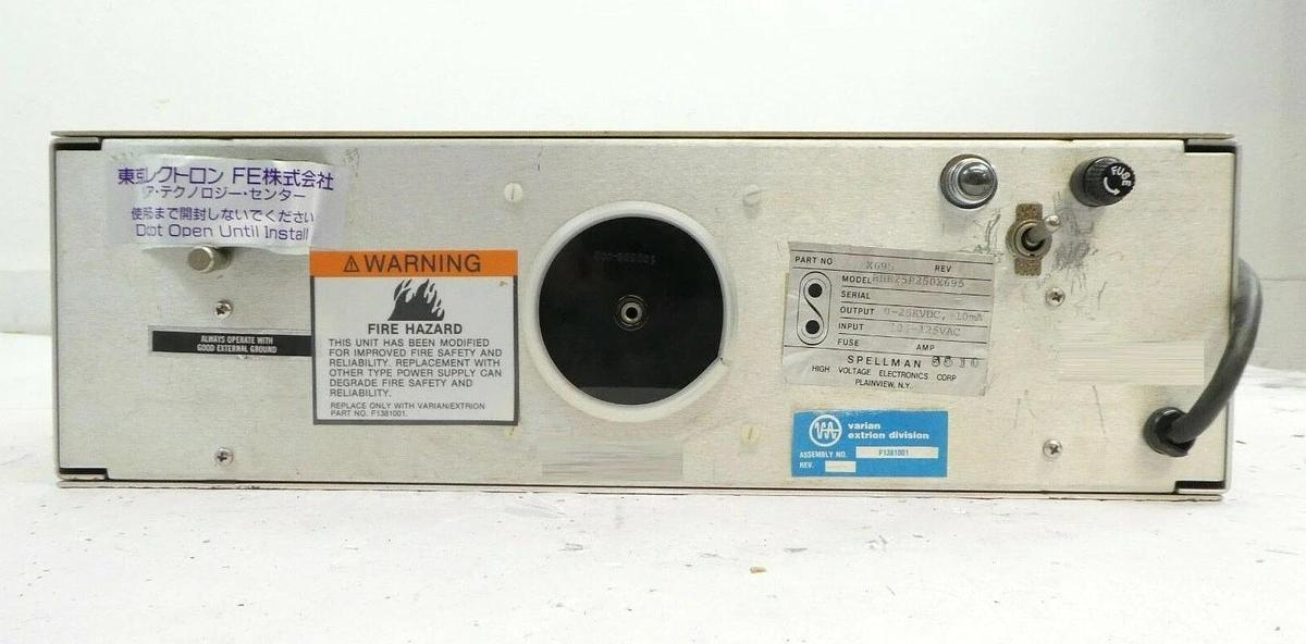 Refurbished Spellman X695 25kV Power Supply RHR25P250X695 Varian F1382001 Refurbished Spare