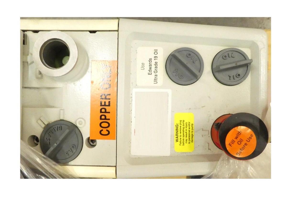 Refurbished RV8 Edwards A65401903XS Rotary Vane Pump Copper Exposed Manufacturer Refurbished