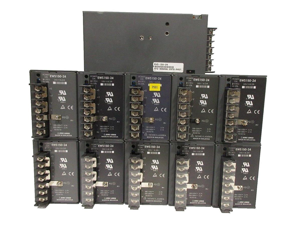 Used Nemic-Lambda EWS-150-24 Power Supply Reseller Lot of 11 Used Working