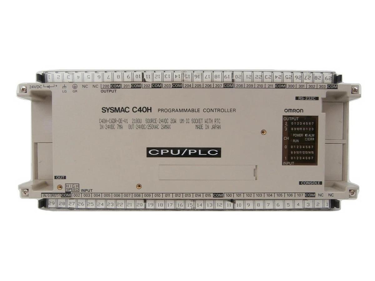 Used Omron C28H-C6DR-DE Programmable Logic Controller PLC SYSMAC C40H A-2000LL Spare