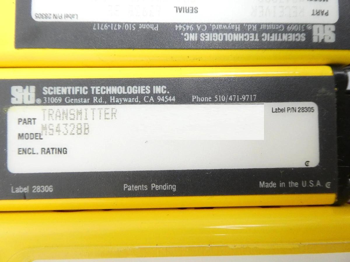Used Sti MS4328B-2 Light Curtain Transmitter Receiver Lot of 14 Sets MS4300B-2 Spare