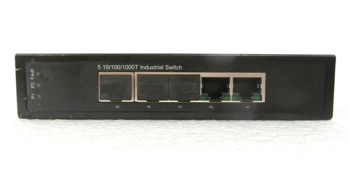 Used Korenix Technology EKU-500G 5 10/100/1000T Industrial Switch AMAT EDCO Working