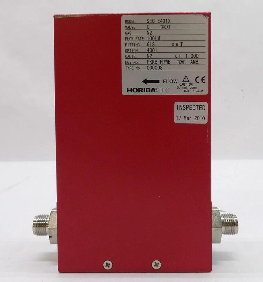 Used Horiba STEC SEC-E431X Mass Flow Controller MFC E400 100 LM N2 Working Spare
