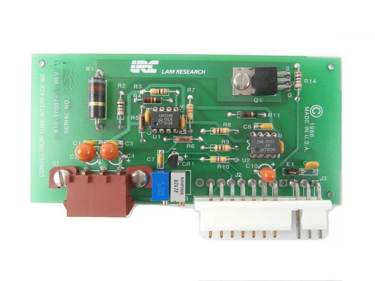 Used Lam Research 810-17007-1 Convectron Tube Interface Board PCB Rev. A1 4420 Spare