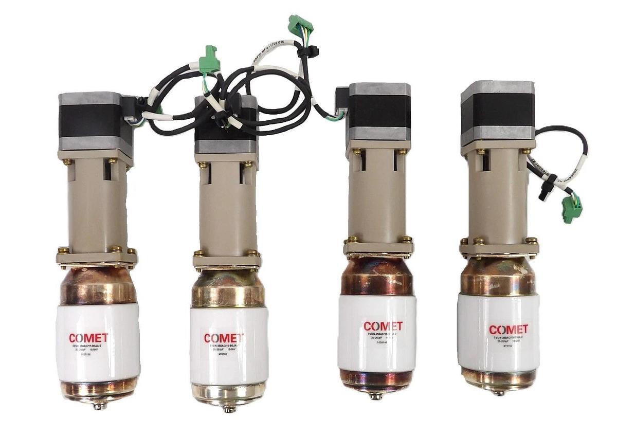 Used Comet CVUN-250AC/15-BGJA-Z RF Variable Vacuum Capacitor Lot of 4 Working