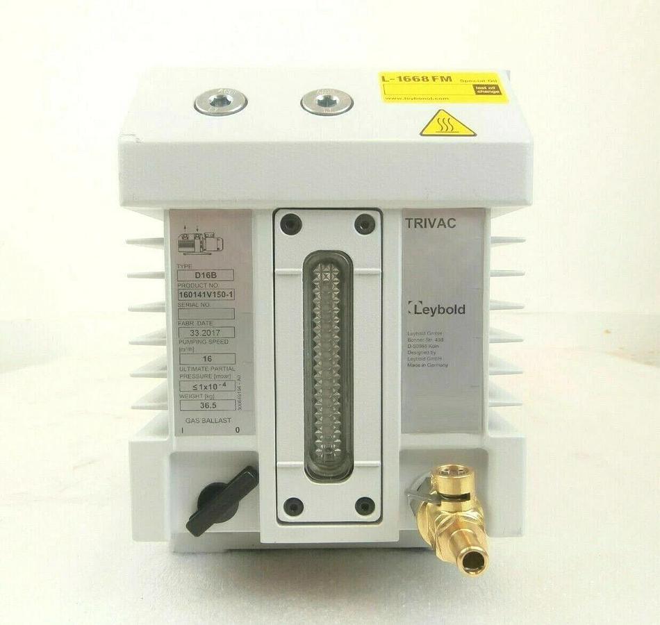 Used TRIVAC D16B Leybold 160141V150-1 Rotary Vane Vacuum Pump Tested Working Surplus