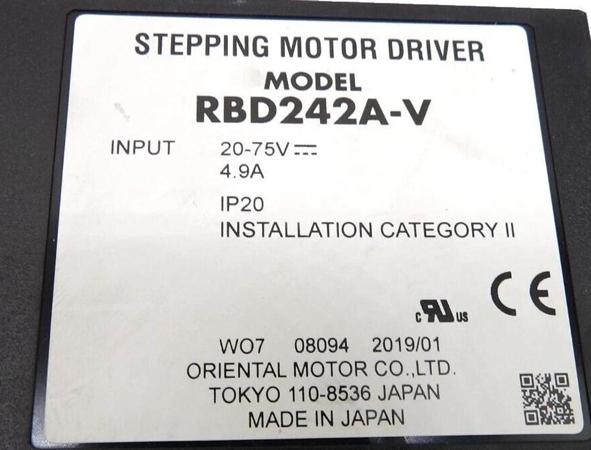Used Oriental Motor RBD242A-V Stepping Motor Driver Assembly AMAT 0042-11942 Working