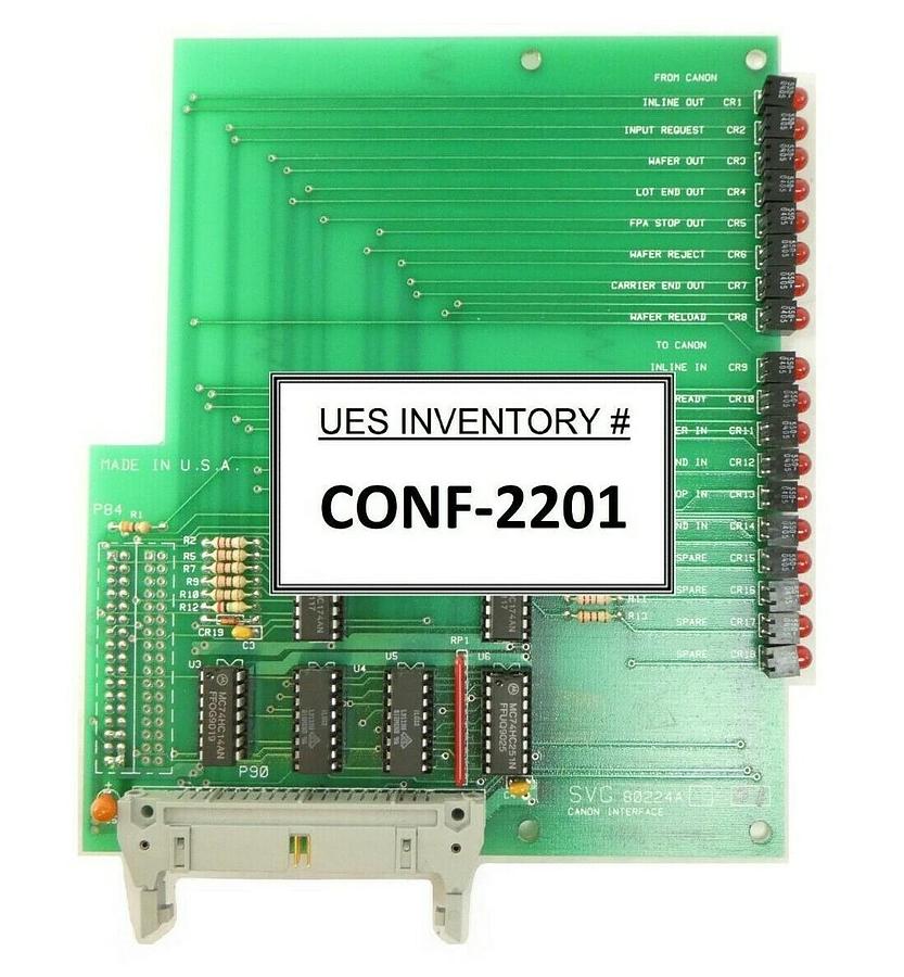 Used SVG Silicon Valley Group 80224A-01 Canon Interface PCB 99-80224-01 Working Spare
