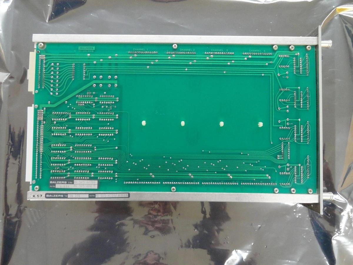 Used Balzers BG 525 473 T Argon Pressure DA 101 PCB Card BG 525 424 T Used Working