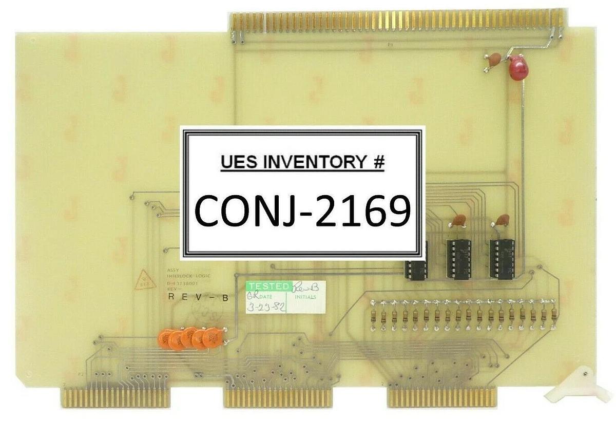 Used Varian Semiconductor VSEA D-F3738001 Interlock Logic PCB Card Rev. B Working