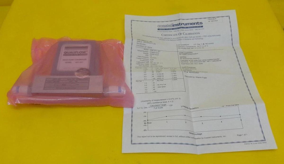 Refurbished Qualiflow AFC261 Mass Flow Controller 54-117817A05 AFC-261 20 SLM H2 Refurbished
