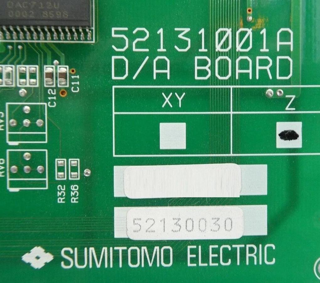 Used Sumitomo Electric 52131001A D/A Board PCB 52130030 Nikon NSR No Faceplate As-Is