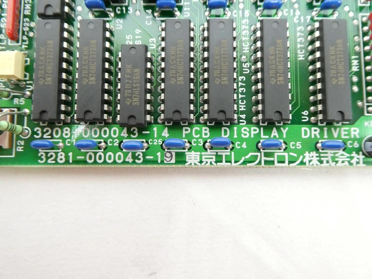 Used TEL Tokyo Electron 3281-000043-19 Display Driver PCB Card 2308-000043-14 P-8