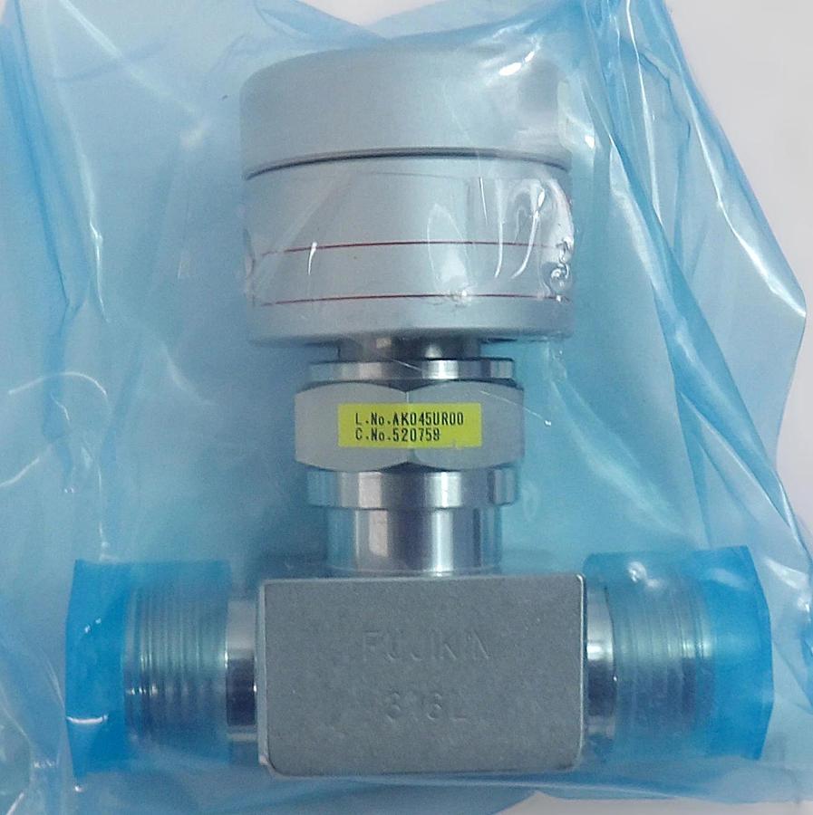 Fujikin 316L Diaphragm Valve Type N.C. Reseller Lot of 2 New Surplus