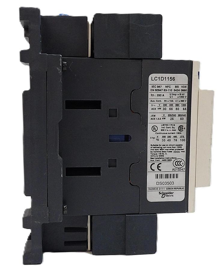 Used Telemecanique LC1D115 Contactor LC1 Square D Lot of 4 Working