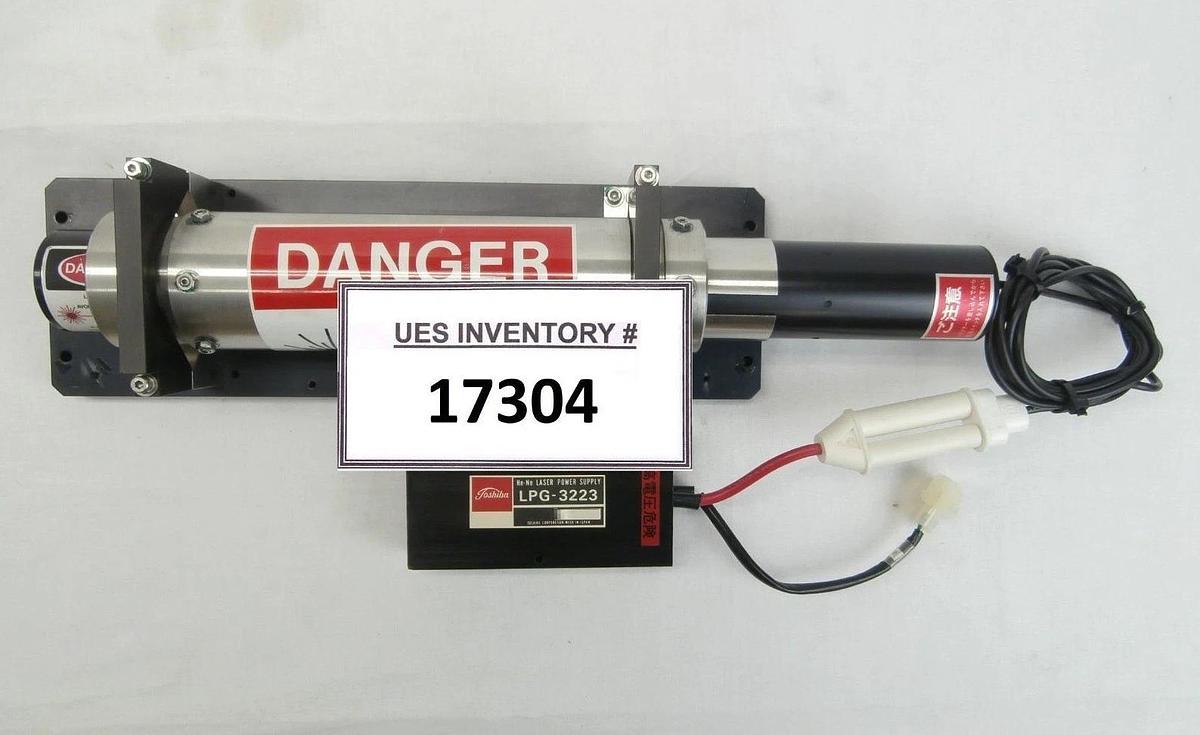 Used Toshiba LGK-7628JH He-Ne 632.8nm Laser with Power Supply LPG-3223 Horiba PD-201A