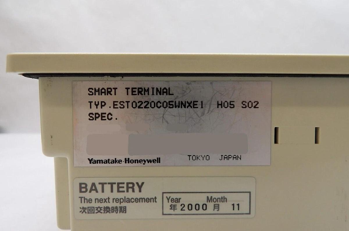 Used Yamatake-Honeywell EST0220C05WNXE1 LCD Smart Terminal ESTX120PR00 Working Spare