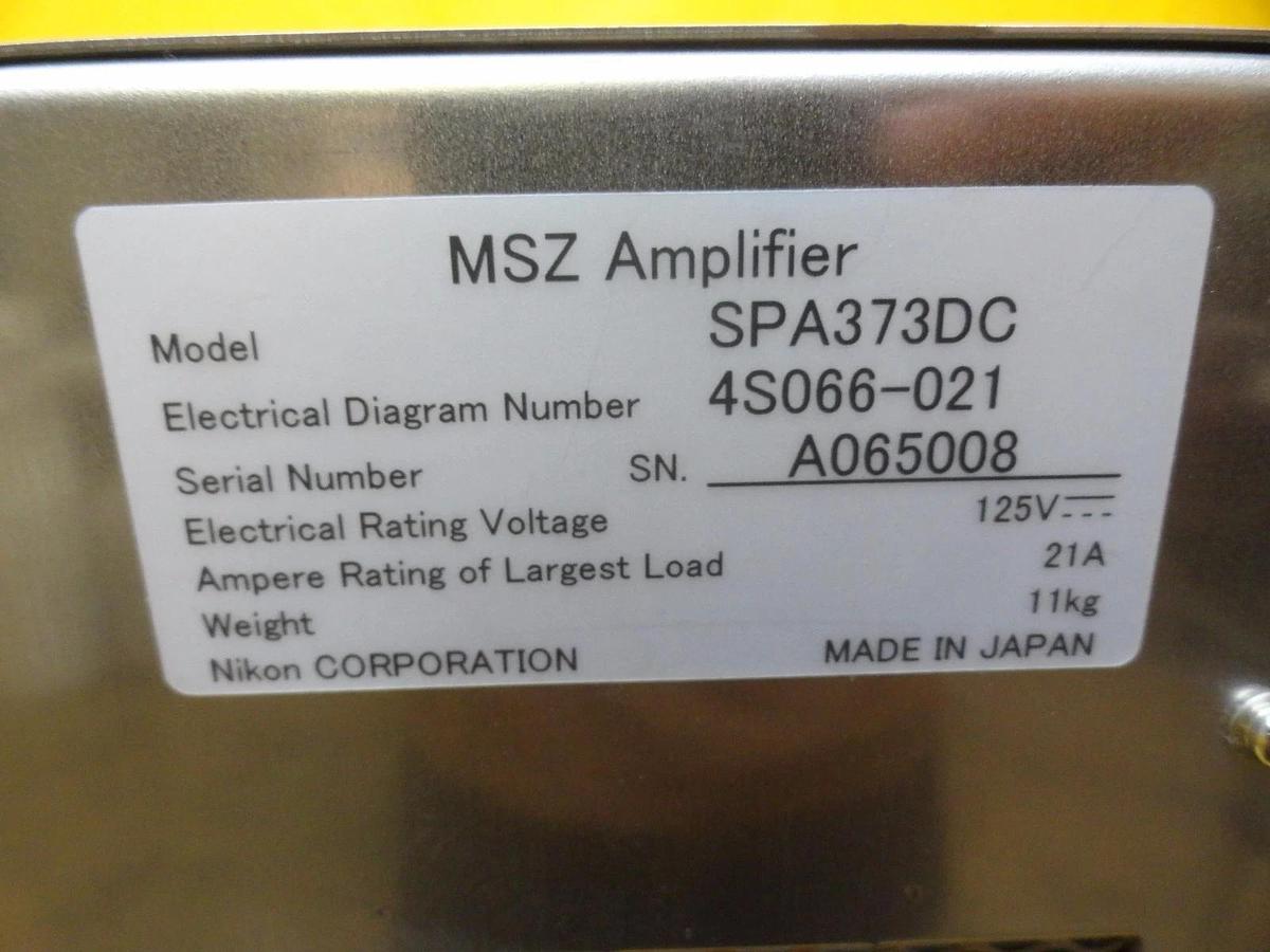 Used Nikon 4S066-021 MSZ Amplifier Module SPA373DC 4S013-684-1 NSR Series Working