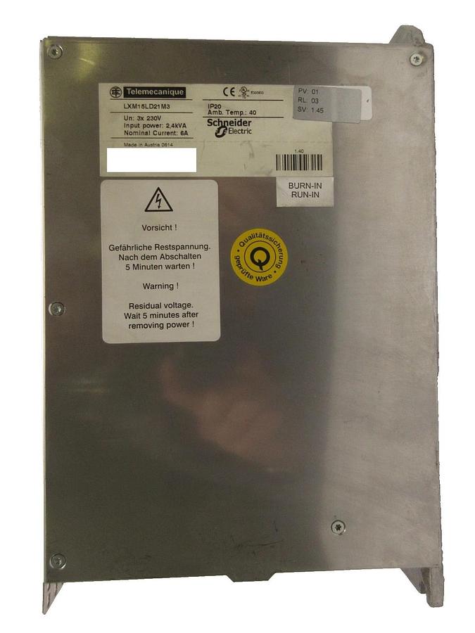 Used Telemecanique LXM15LD21M3 Servo Drive Lexium 15 LP Schneider No Fan Working