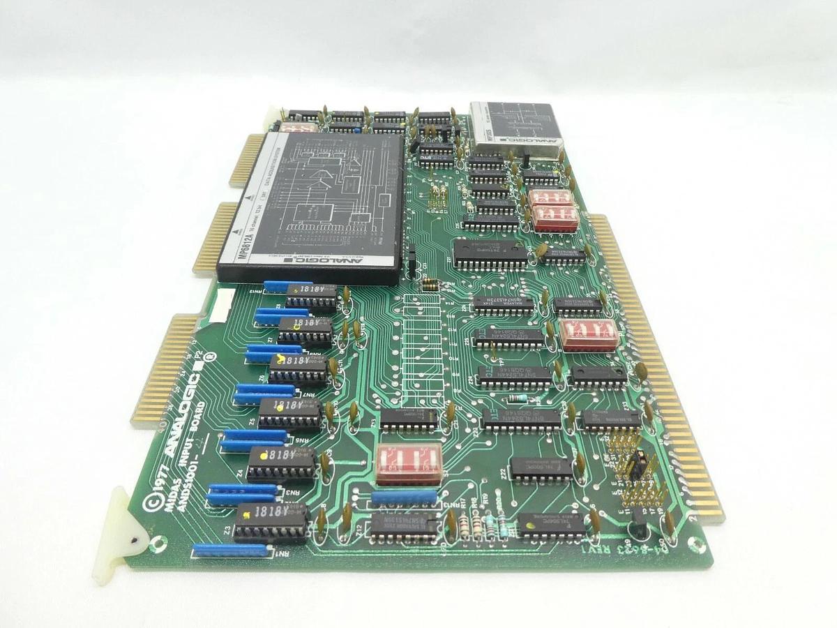 Used Analogic D4-8623 Midas Input Board PCB ANDS1001-4 Rev. 1 Varian F9092001 Working