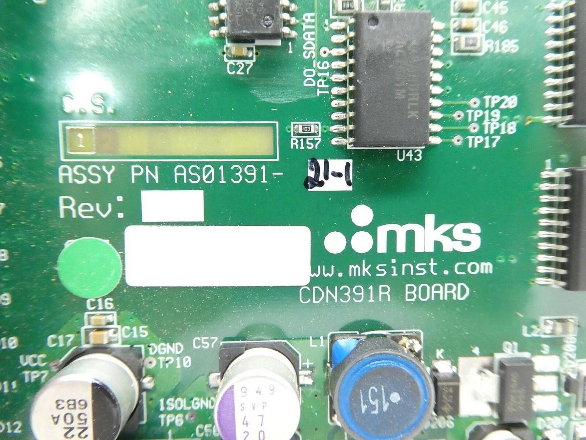 Used MKS Instruments AS01391-21-1 DeviceNet CDN391R PCB Card AMAT 0190-27707 Working