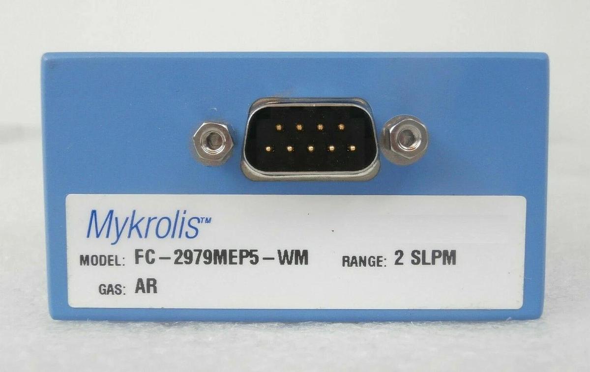 Used Mykrolis FC-2979MEP5-WM Mass Flow Control MFC 2 SLPM Ar Tylan 2979M Copper Spare