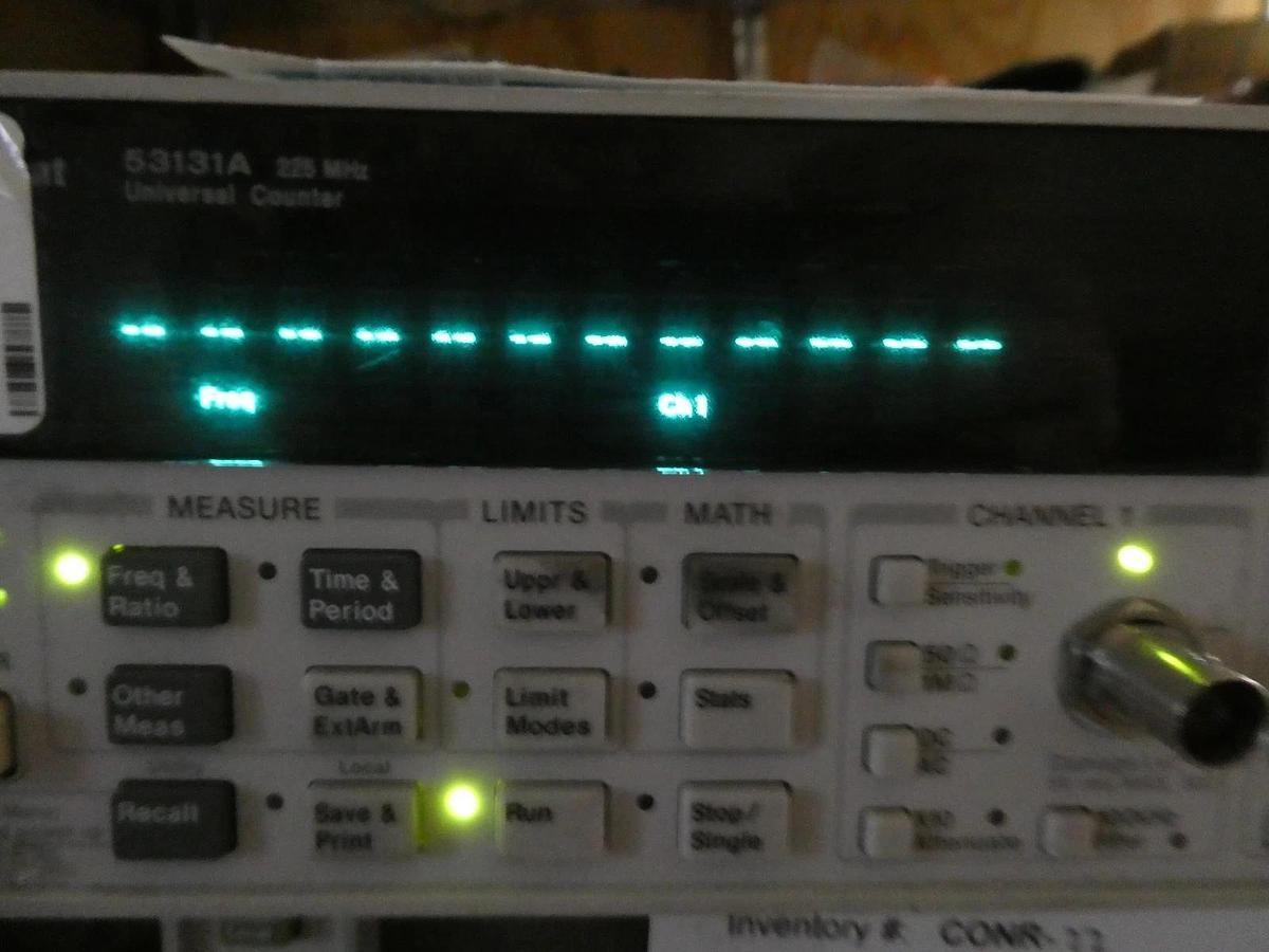 Used Agilent Technologies 53131A 225 MHz Universal Frequency Counter Spare Surplus