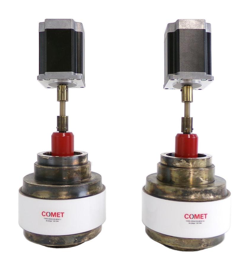 Used Comet CVMX Vacuum Variable Capacitor RF CVMX-500AC CVMX-250AC Lot of 2 Working