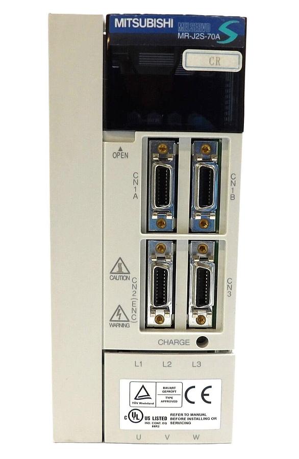 Used Mitsubishi Electric MR-J2S-70A AC Servo Drive Module MELSERVO Working Surplus