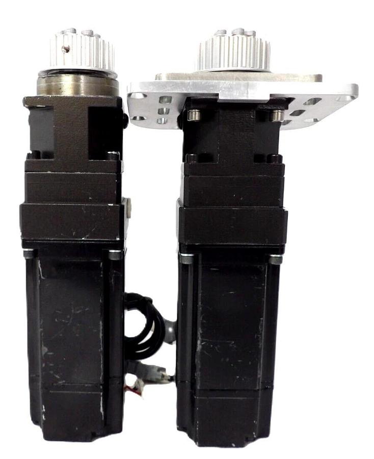 Used Yaskawa SGMAH-04AAF41 AC Servo Gearmotor YSC-SG08PE04-01 AMAT Lot of 2 Working